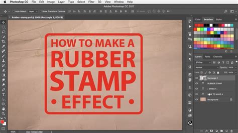 Create Grunge or Rubber Stamp Text Effect in Photoshop
