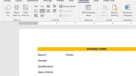 Create Interactive Form in MS Word YouTube