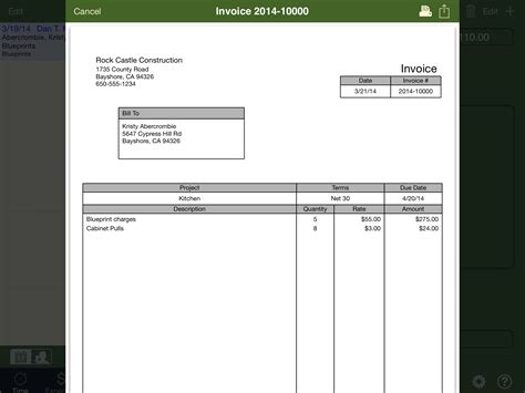 Create Invoice Template Quickbooks