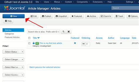Create Joomla article AS Blog