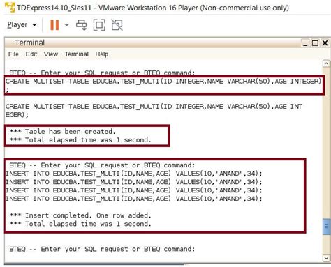 Create Multiset Temporary Table in Teradata