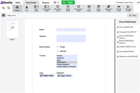Create PDF Forms Online
