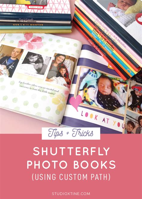 Create Shutterfly Photo Books in a Jiffy! Studio Xtine