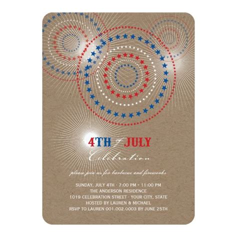 Create Unique Fourth Of July Party Invitations By Designwizard