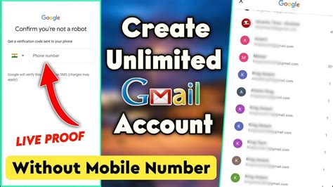 Create Unlimited Gmail Account Without Mobile Verification In