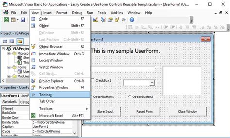 Create Userform Control Templates Teachexcel Com