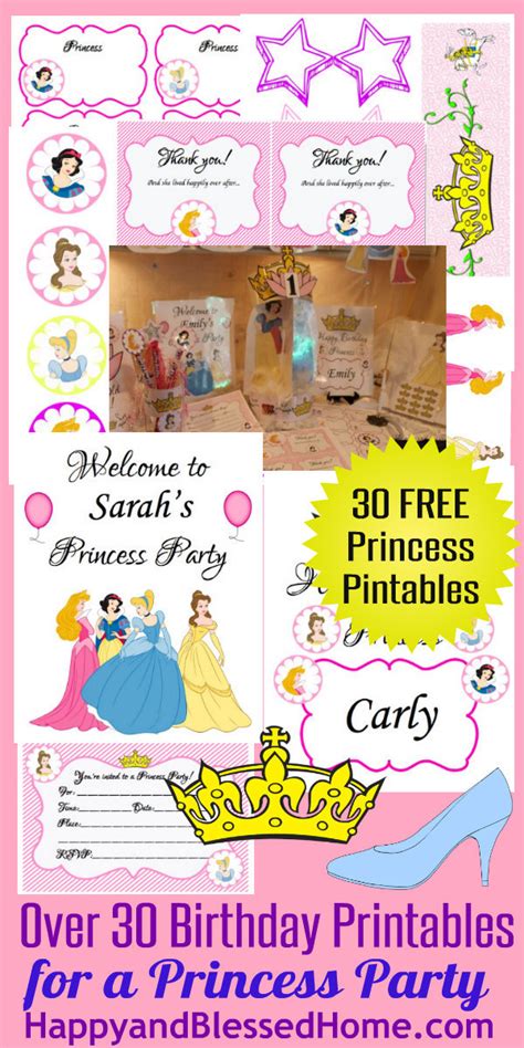 Create Your Own Princess Birthday Party w/FREE Printables