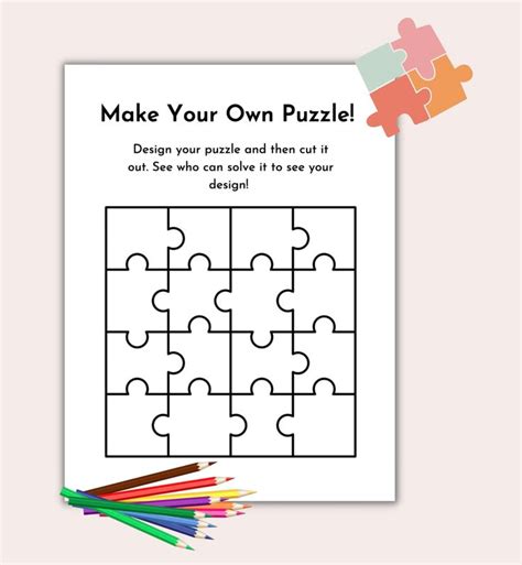 Create Your Own Puzzle Worksheet Worksheet Worksheet