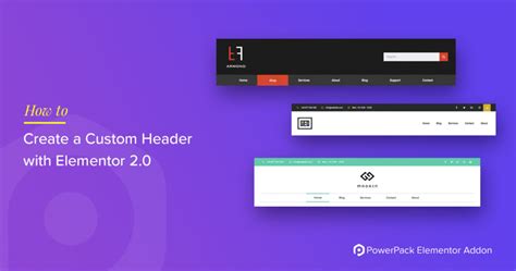 Create a Custom Header Template in Elementor for your WordPress Website