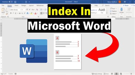 Create a Document Index in Word YouTube