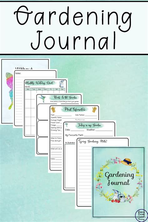 Create a Gardening Journal Simple Living. Creative Learning