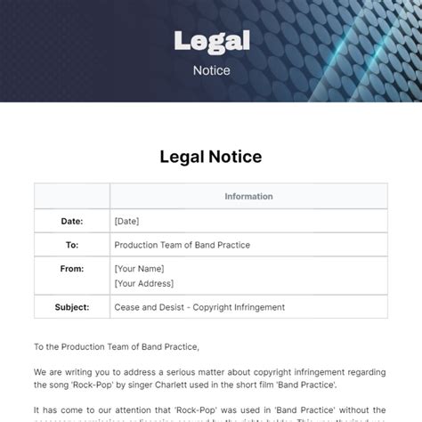 Create a Legal Notice & Send via Fastmail or Registered Mail