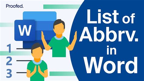 Create a List of Abbreviations in MS Word for Mac Proofed YouTube