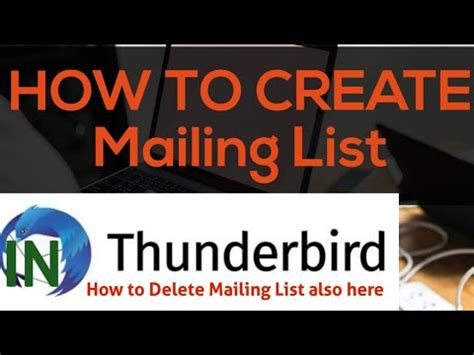 Create a Mailing List in Thunderbird