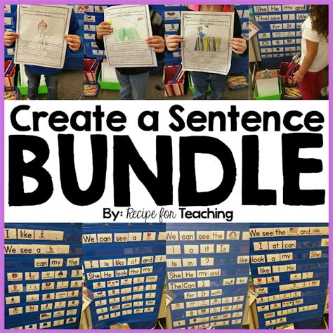 Create a Sentence Recipe for Teaching