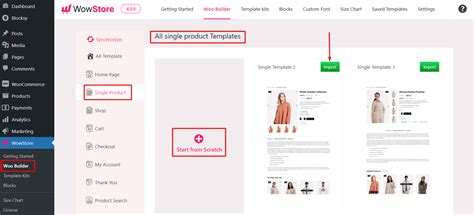 Create a Single Product Page Template in