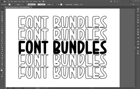 Create a Stacked Text Design in Illustrator Design Bundles