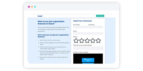 Create a Testimonial Request Form Boast
