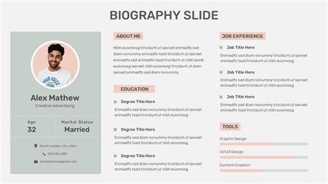 Create a biography on google
