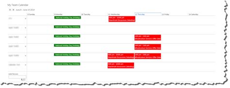 Create a color coded group calendar for SharePoint Tutorial