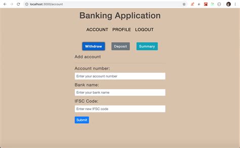 Create a full stack banking application using react. .  To upload videos, com...