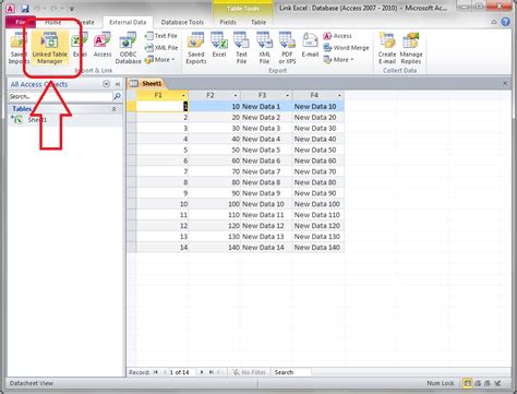 Create a linked table in access vba.  Excel VBA is easy and fun! With Excel...