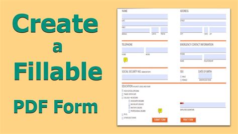 Create a pdf form. How to create a fillable PDF text field. Click on the text field item from the menu. The click on the page to place a new text field. Create checkboxes, radio buttons or dropdown. All other form fields can be added the same way. Change border color. Have form fields with a transparent border or pick the color that suits you best. Control form ... 