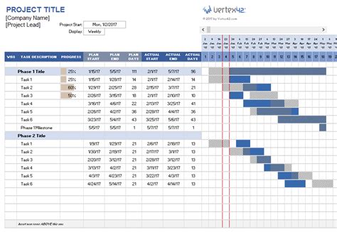 Create a project plan easily using this free Project Planner Template