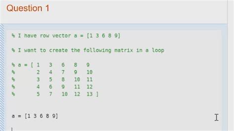 Create a row Matrix - MATLAB Answers - MATLAB Central