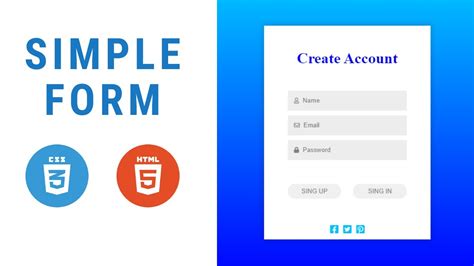 Create a simple login form using HTML and CSS tutorial with source code