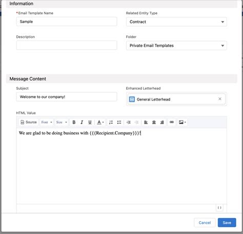 Create an Email Template Unit Salesforce Trailhead