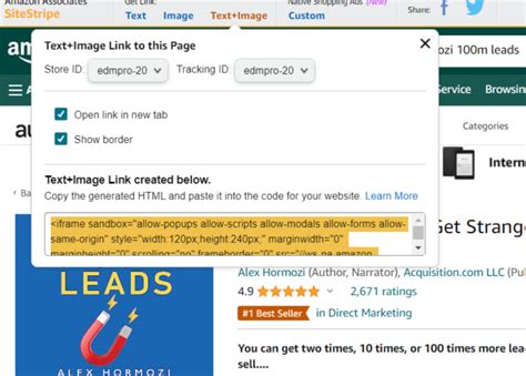Create an amazon affiliate links site that you can edit using google
