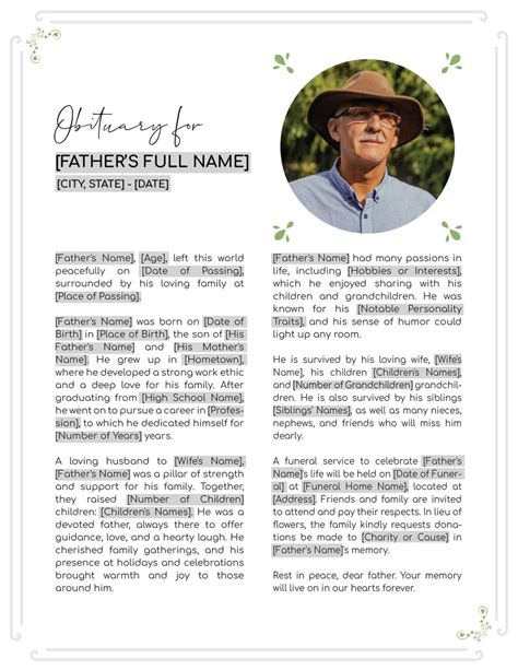 Create an obituary.  In the search box at the top, click Show search o...