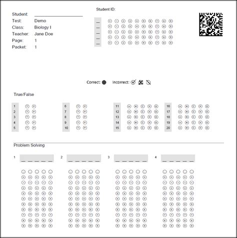 Create and Print Custom Test Answer Sheets in Remark Test Grading for