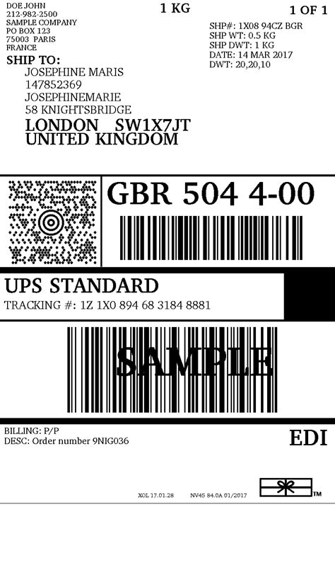 Create and Print UPS Shipping Labels in