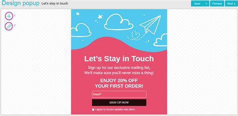Create and design Popup Forms inwise