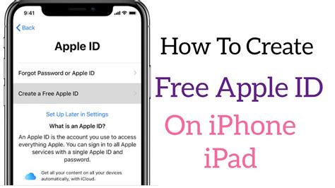 Create your Apple ID using the App Store on your device. Open the App Store and tap the My Account button. Tap Create New Apple ID. If you don't see this option, make sure that you're signed out of iCloud. Follow the onscreen steps to provide an email address, create a strong password, and set your device region..