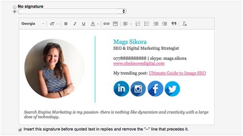 Create custom email signature google doc visualgai