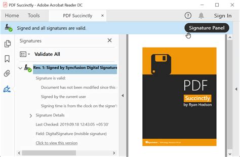 Create digital signature block in pdf