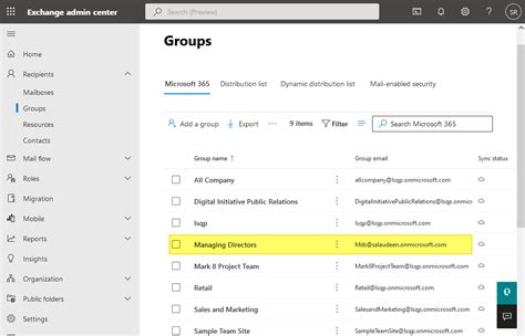 Create distribution groups - Microsoft 365 admin