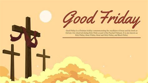 Create effective Good Friday ppt presentation with our Free Good Friday PowerPoint 
