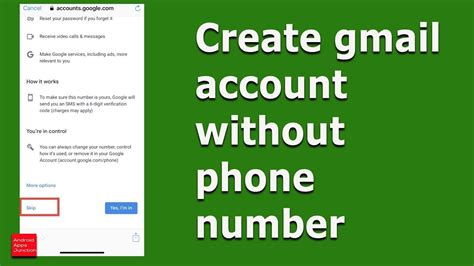 QUICK ANSWER. In many countries, you don't need a phone number to use Gmail or any Google service. While adding a phone number is recommended to …. 