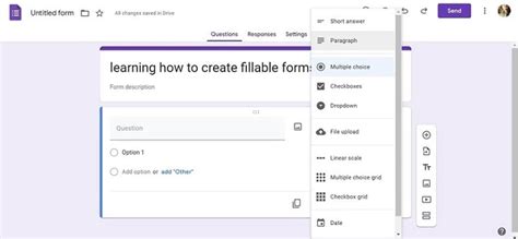 Create google forms.  Create an editable and fillable PDF form using Word or Google Docs.  |...