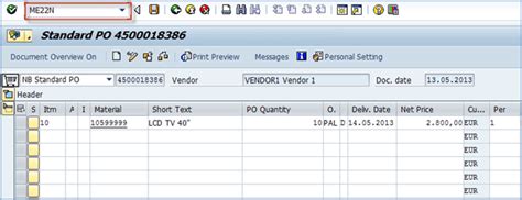 Create internal order in sap tcode.  2️⃣ ME22N Change Purchase Usefu...