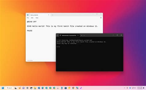 Create log file in batch script