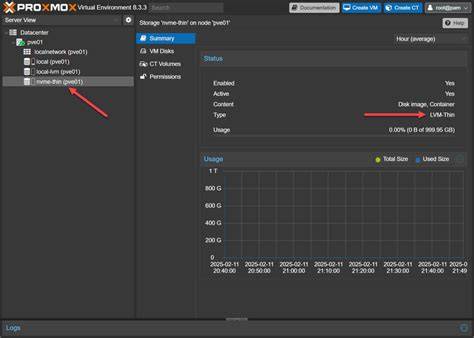 Create lvm thin pool proxmox. .  ...