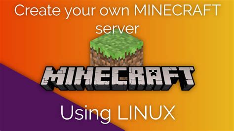 Create minecraft server linux