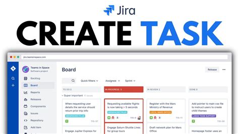 Create new task in jira