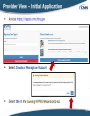 Create or Manage an Account - nppes.cms.hhs.gov