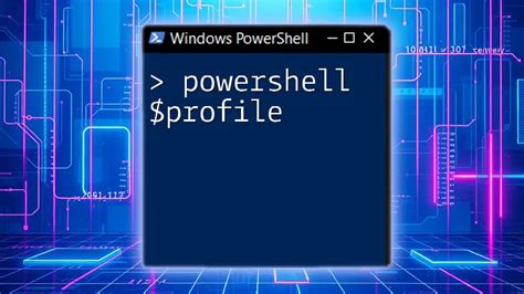 Create powershell profile. 2.  variables, commands, functions A PowerShell profile is a s...